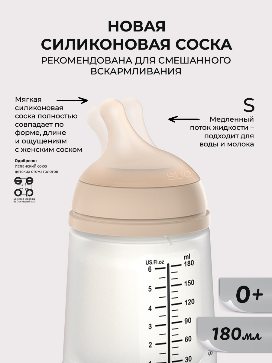 Бутылочка Suavinex Anti-Colic 180 мл - фото 3