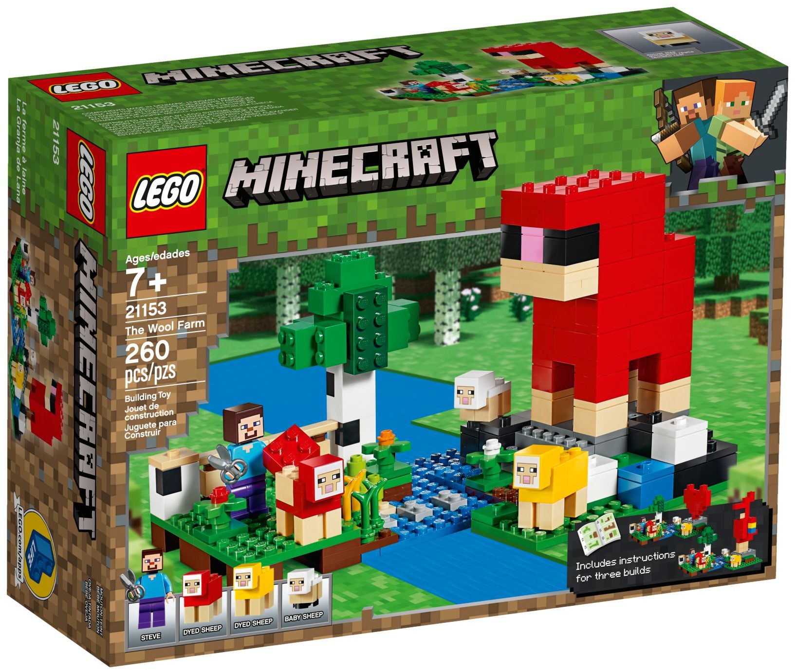 Конструктор LEGO Minecraft 260 дет. - фото 1
