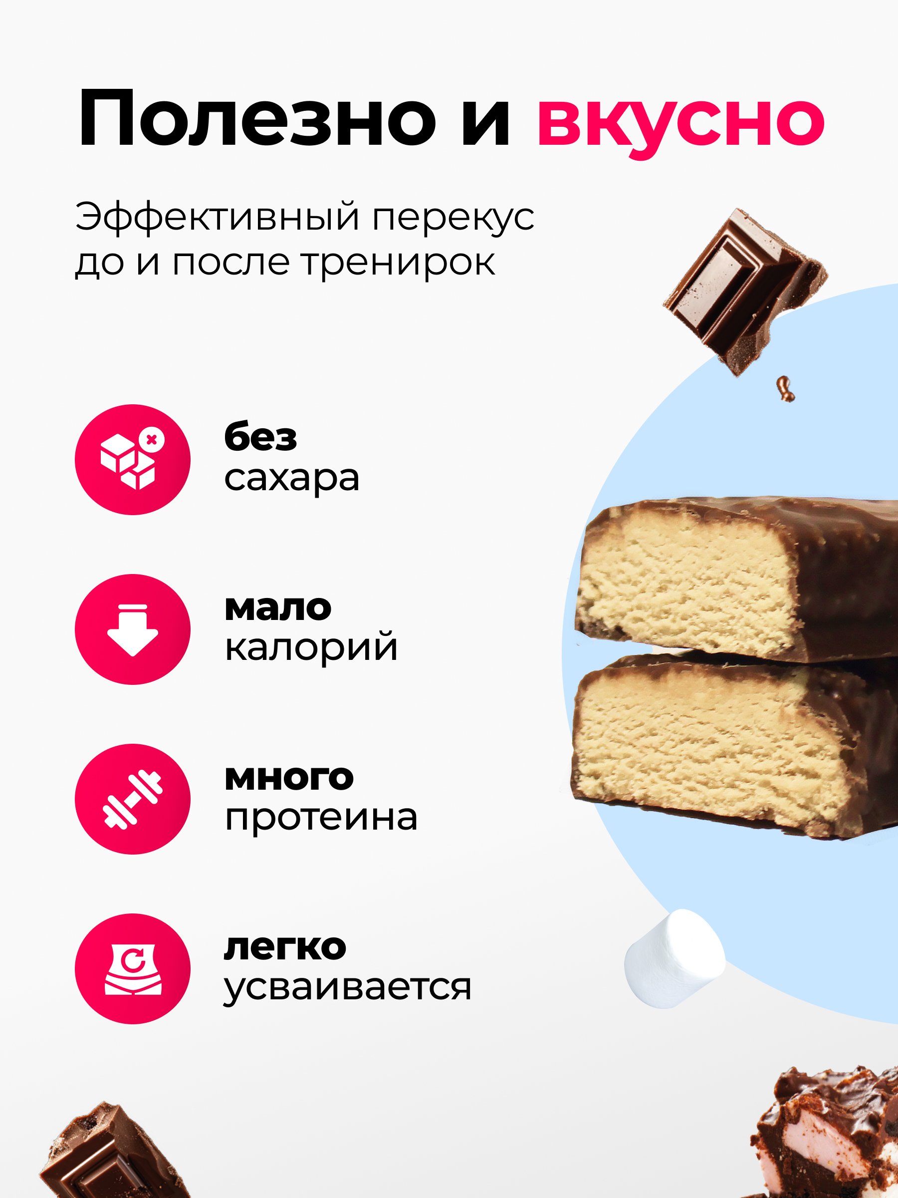 Протеиновые батончики набор Japan Formula 16 штук вкус Роки-Роуд - фото 4