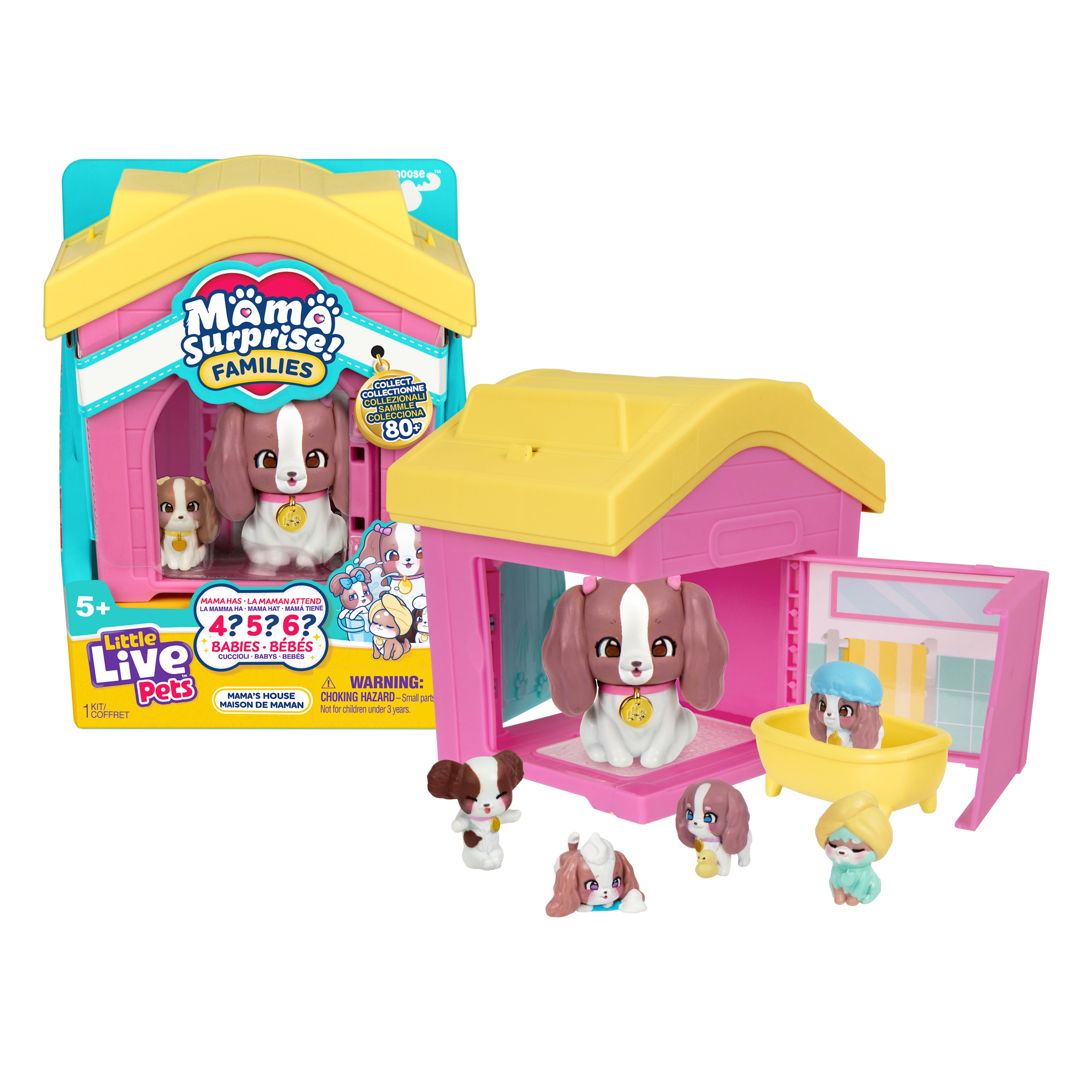 Игровой набор Moose cемья собачек в домике - фото 3