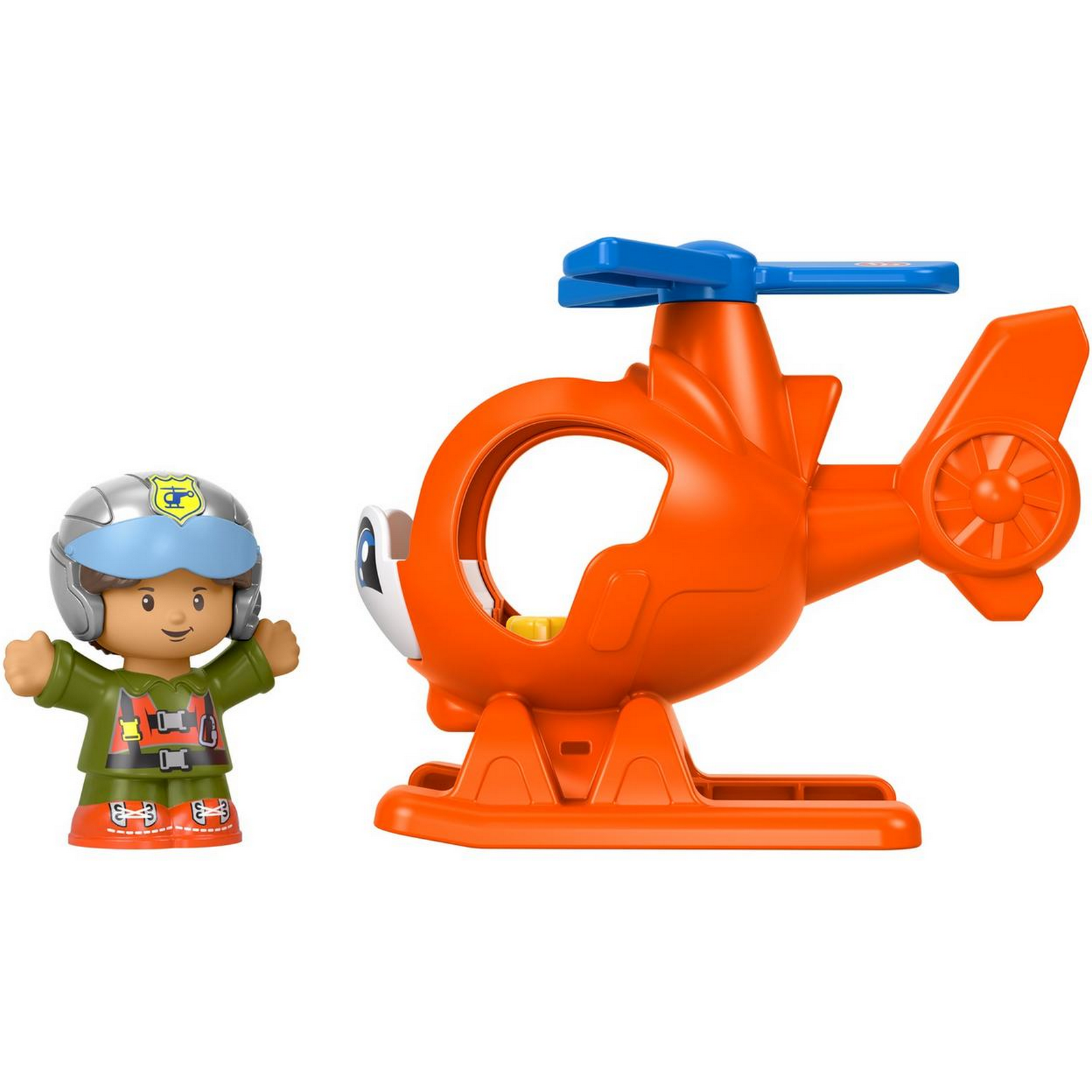 Вертолет Fisher Price с фигуркой - фото 7