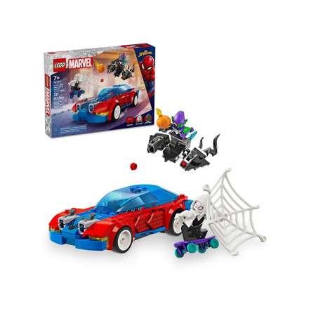 Конструктор LEGO Marvel Super Heroes Spider-Man Car and GreenGoblin блочный