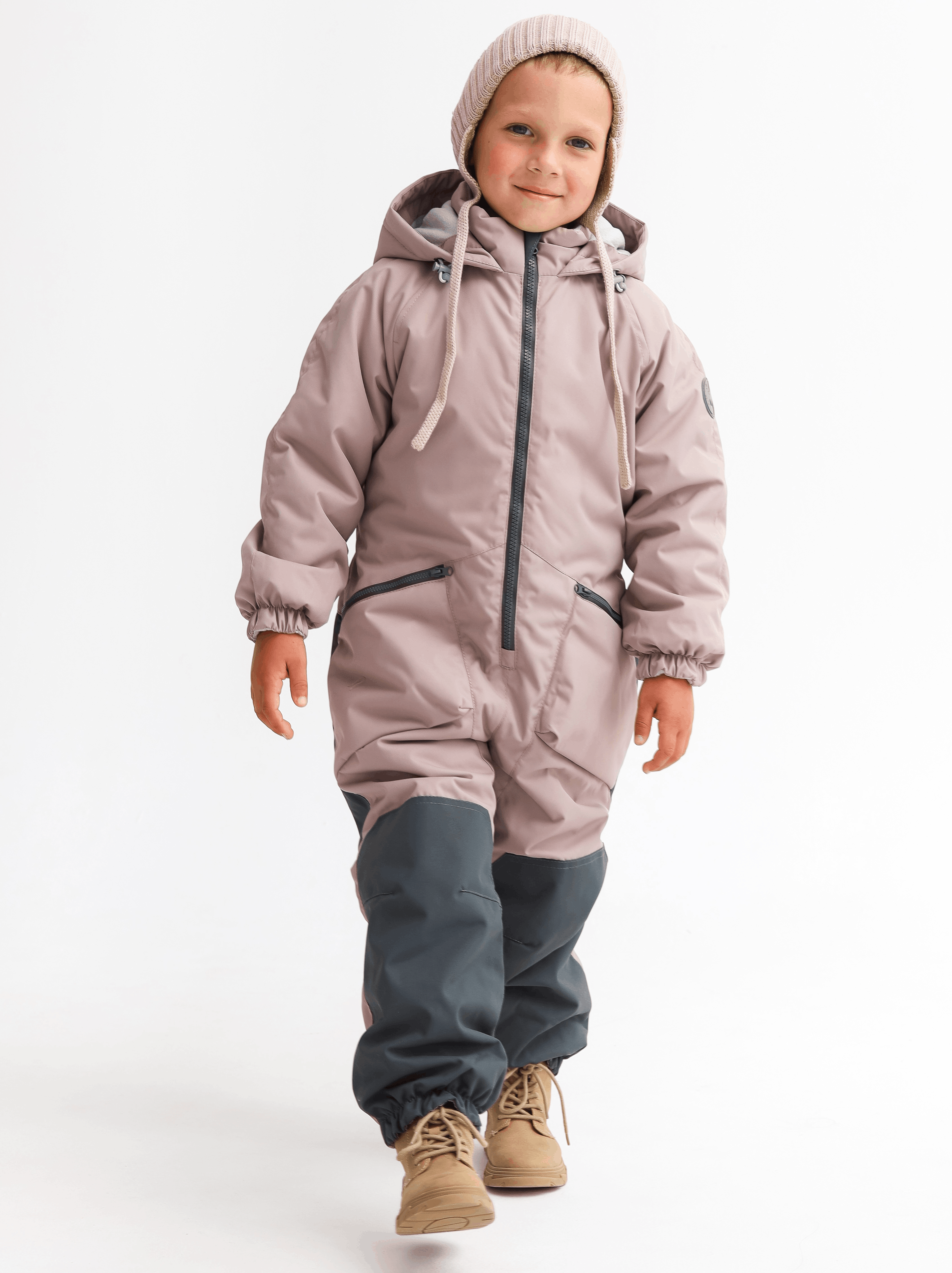 Комбинезон MINIDINO В-КОМ-010/1/ДКомбинезон детский демисезонный 3.0 латте - фото 1
