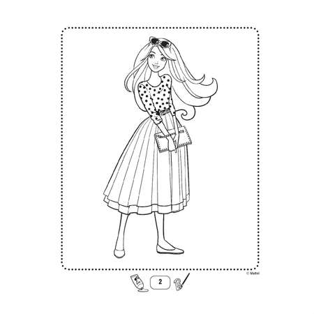 Книга Эксмо Barbie 365 игр и раскрасок для юных модниц