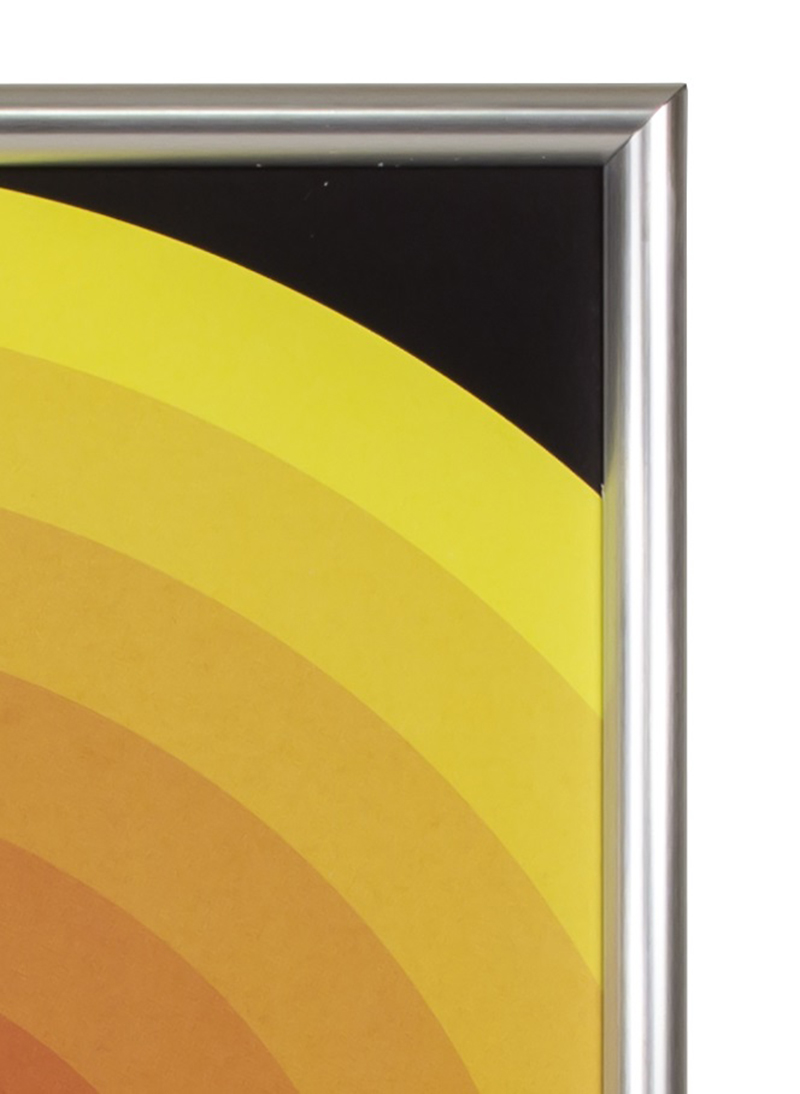 Фоторамка 30х40 INFILD пластиковый профиль 9мм, цвет серебро - фото 2