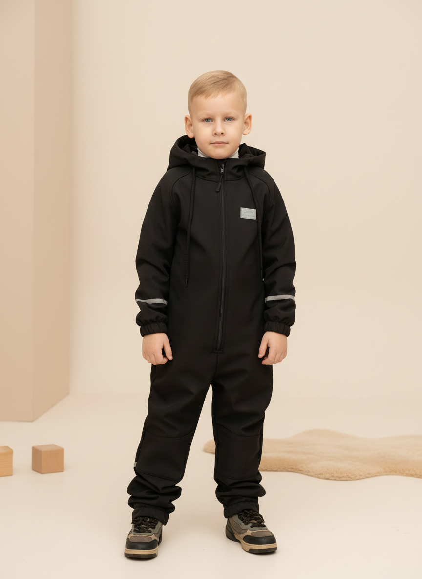 Комбинезон Arctic kids 30-043 черный - фото 1