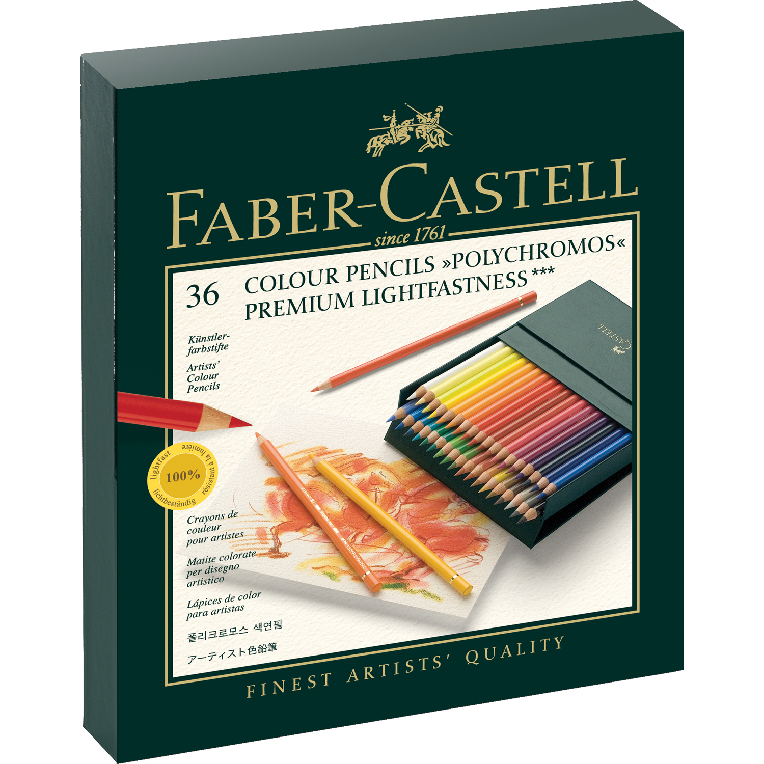 Карандаши цветные Faber Castell 36 шт. - фото 1