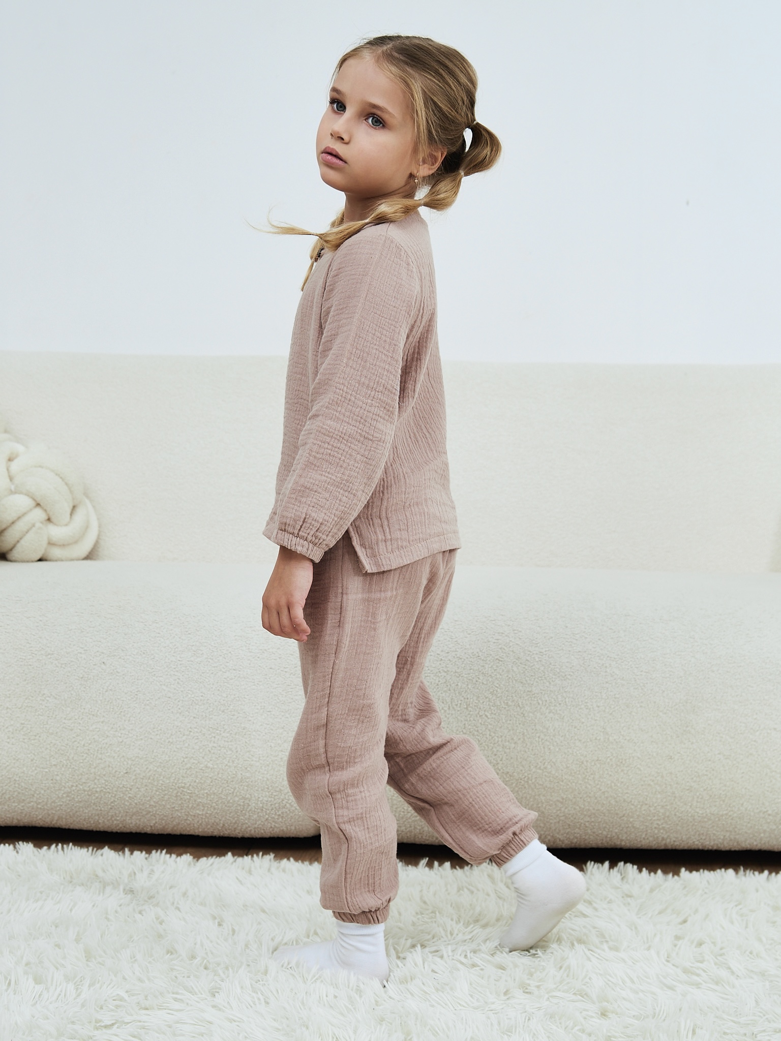 Лонгслив и брюки MOUN Костюм_муслин_бежевый - фото 12