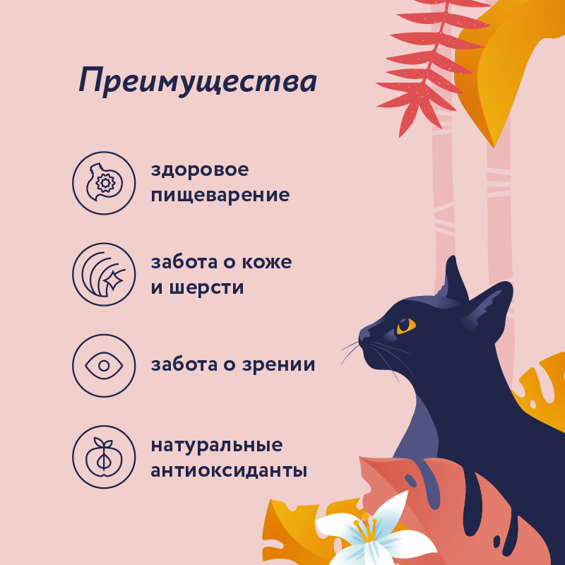 Корм для кошек Florida для стерилизованных и кастрированных котов кусочки говядина желе 85г пауч - фото 9