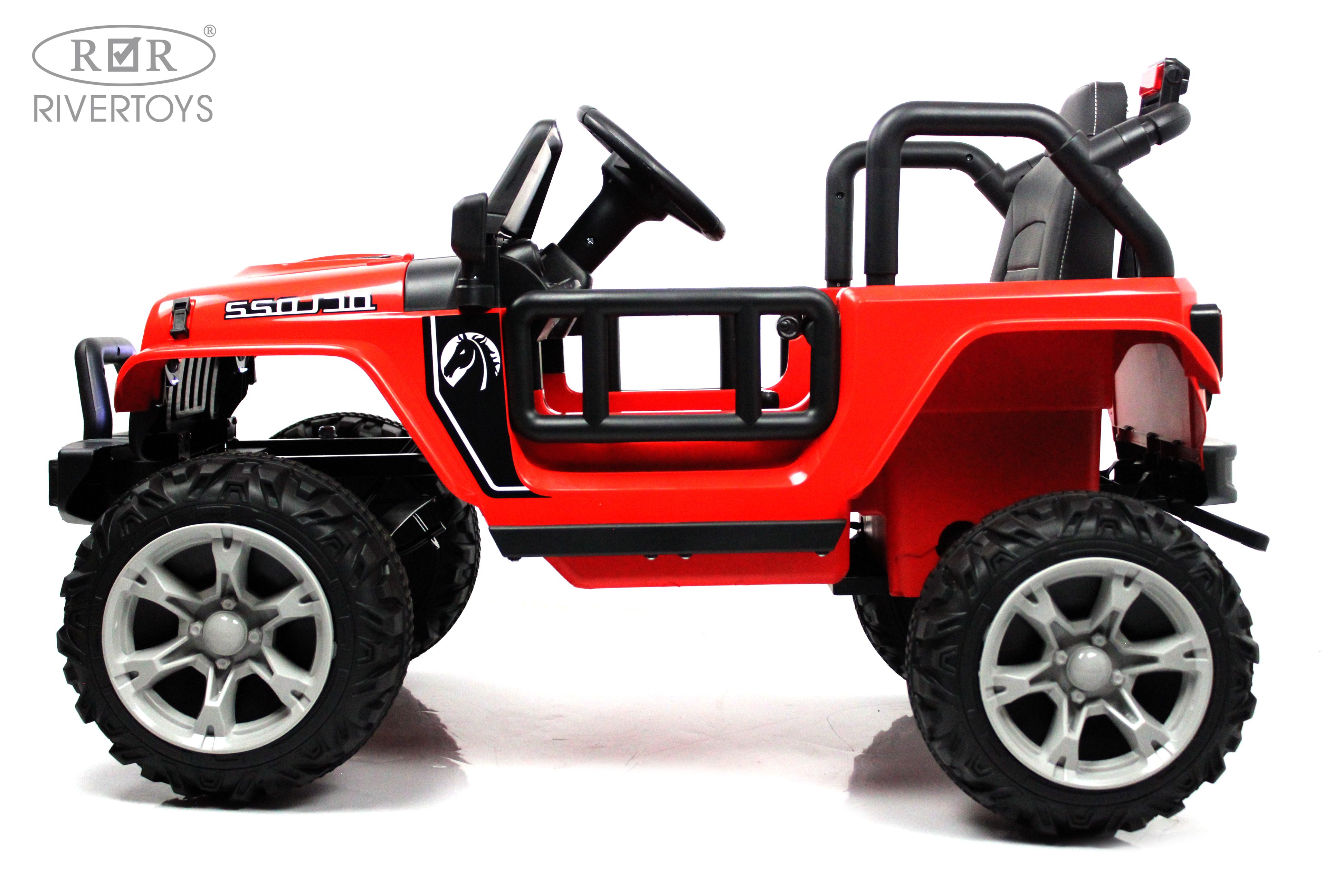 Электромобиль RIVERTOYS T222TT-4WD-RED С пультом ДУ - фото 18