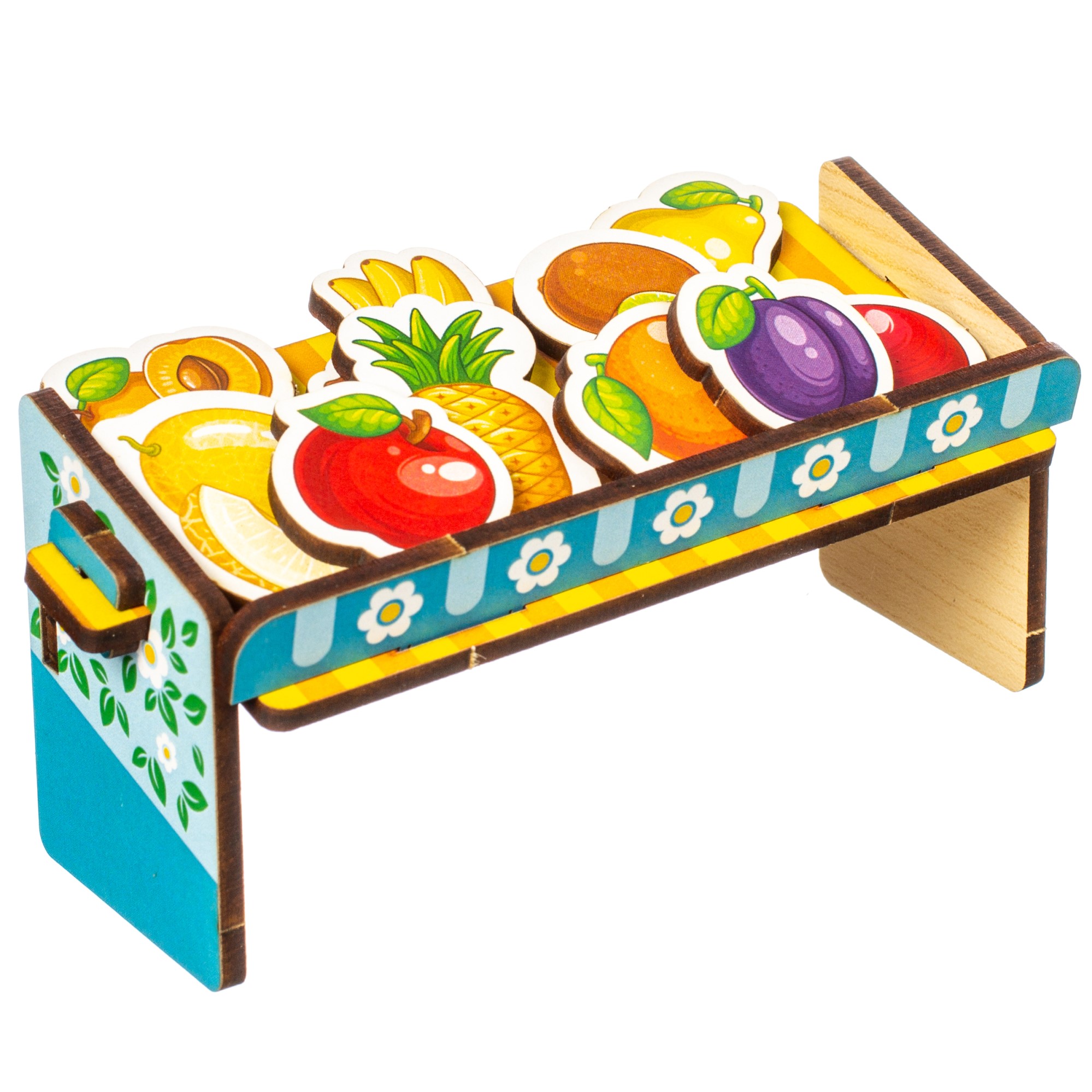 Игрушка WOODLANDTOYS сортер Супермаркет Овощи и фрукты - фото 2
