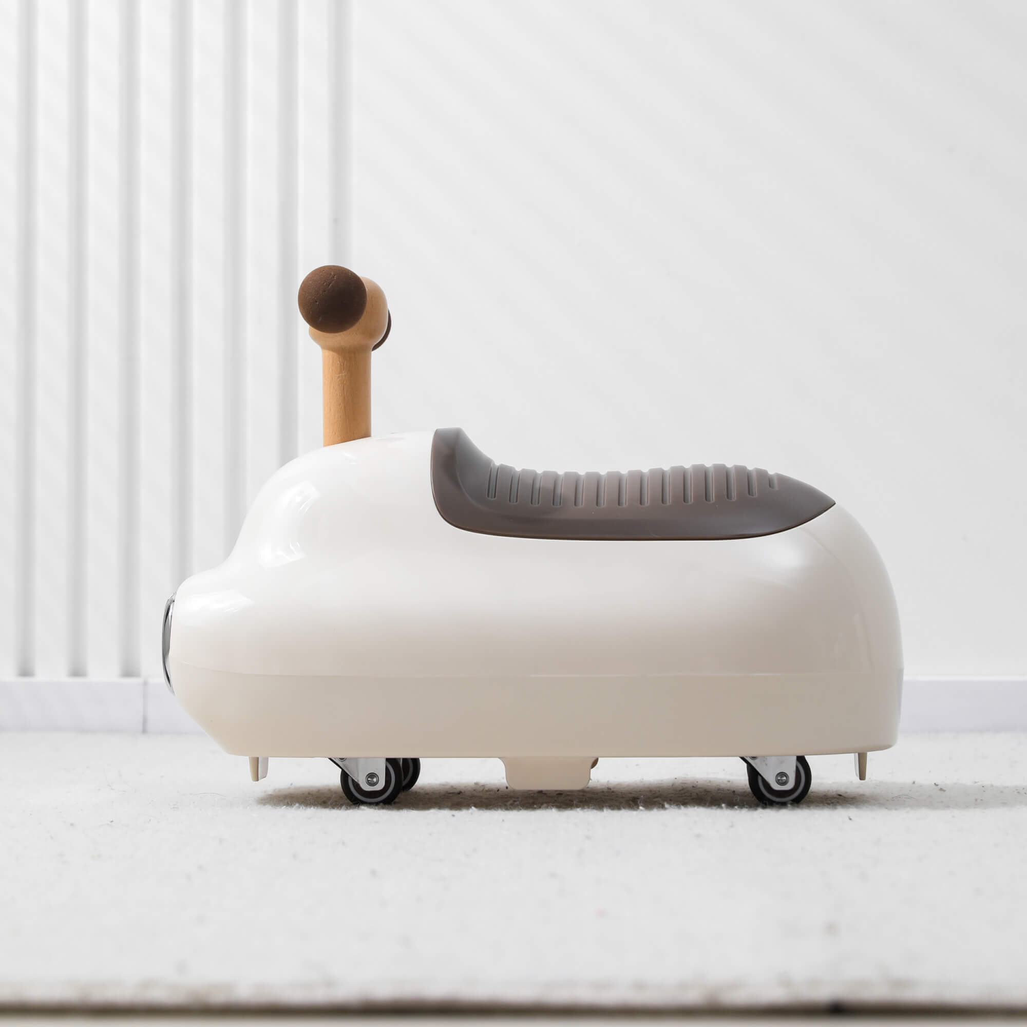 Пушкар UNIX Kids каталка детская бибикар коричневый - фото 21