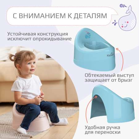 Горшок KidWick Ракушка голубой
