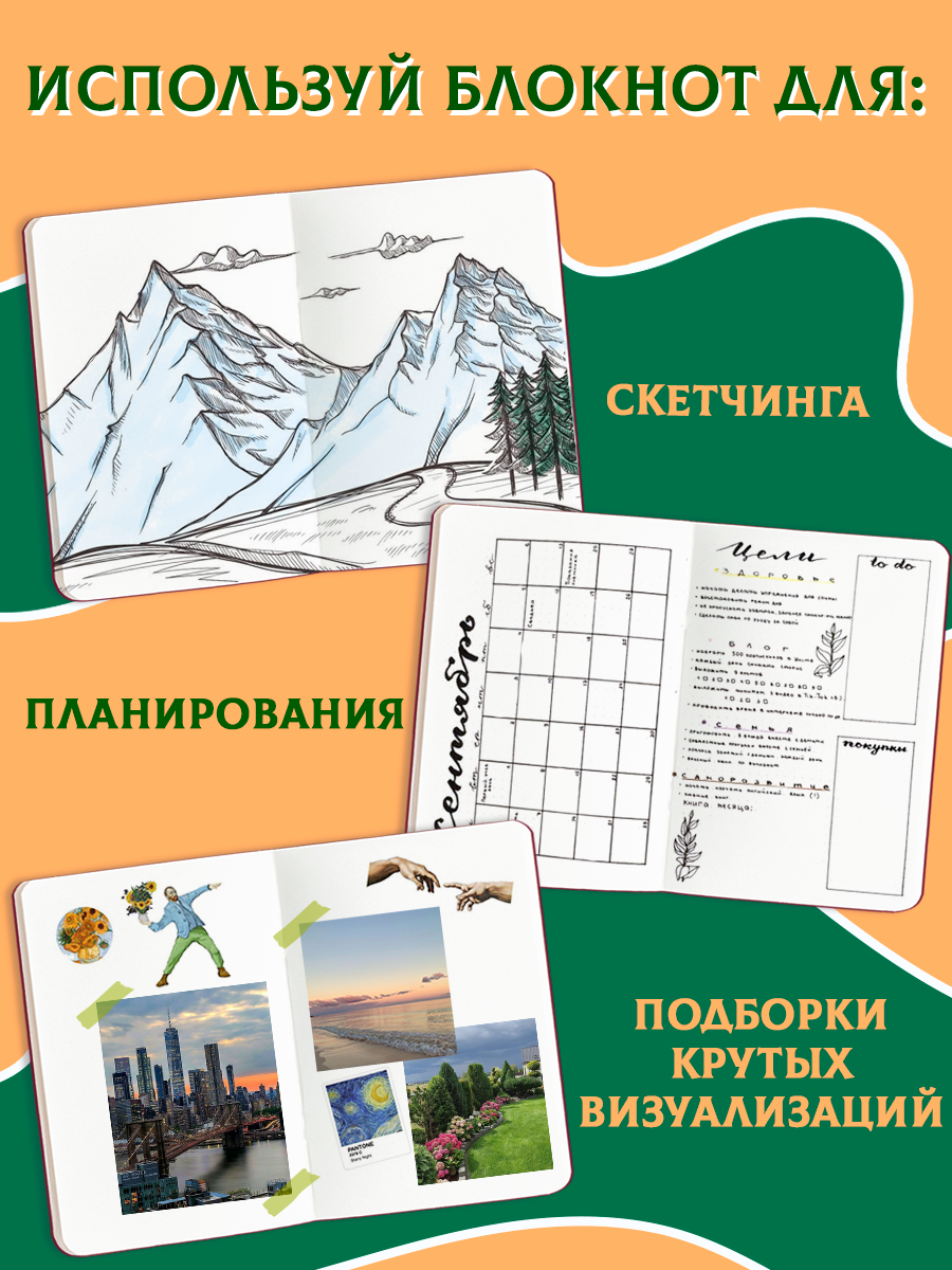 Скетчбук Проф-Пресс блокнот на резинке. Ван Гог. А5 80 лист. 1 шт. - фото 3