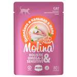 Корм для кошек Molina цыпленок и кальмар в желе пауч 70г
