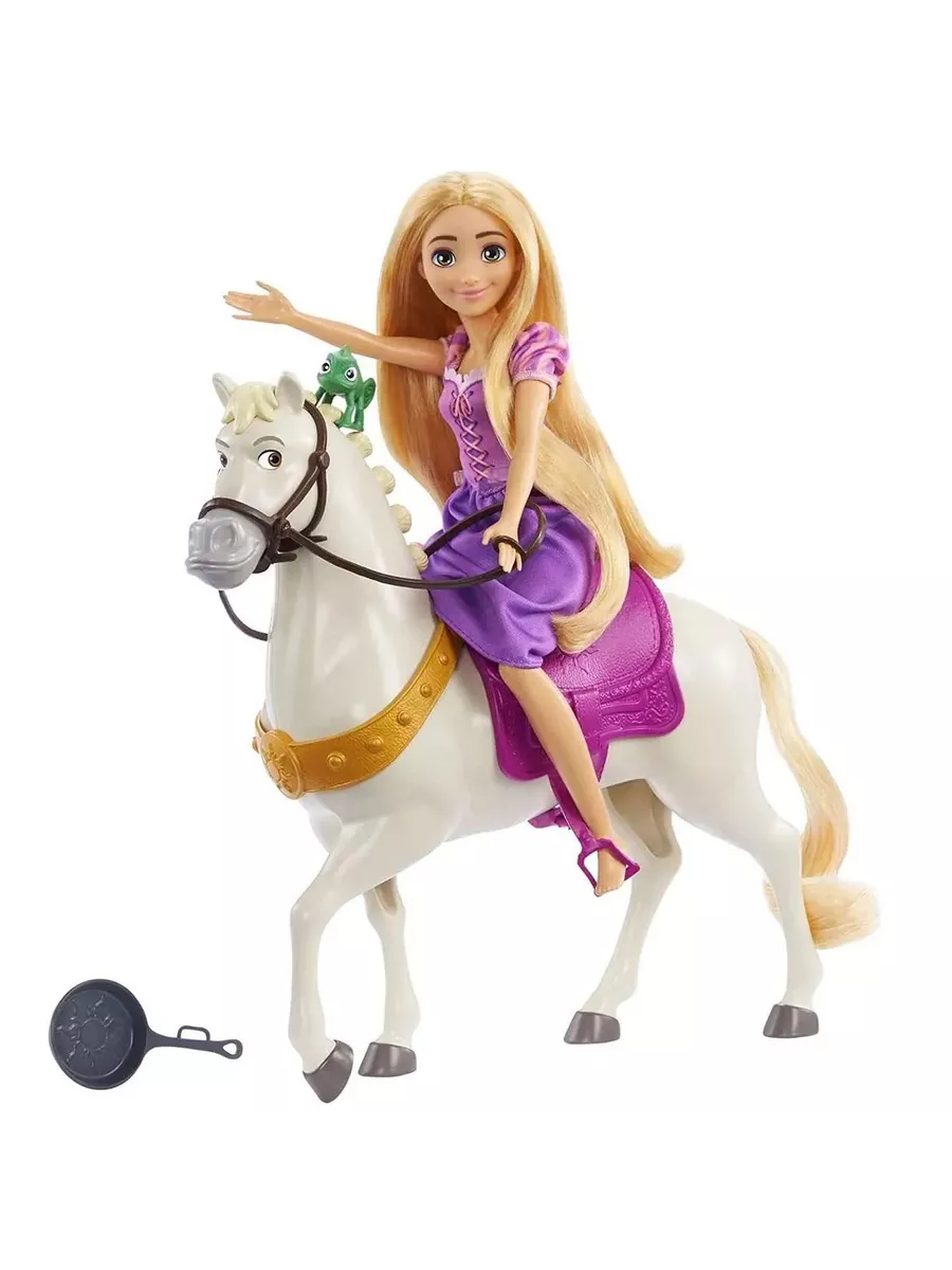 Кукла классическая Disney Princess Рапунцель и Максимус высота 28 см HLW23 - фото 3