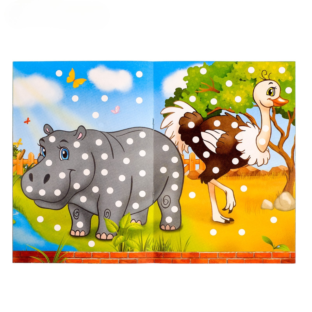 Набор пальчиковых раскрасок Буква-ленд 8 шт 16 стр - фото 3