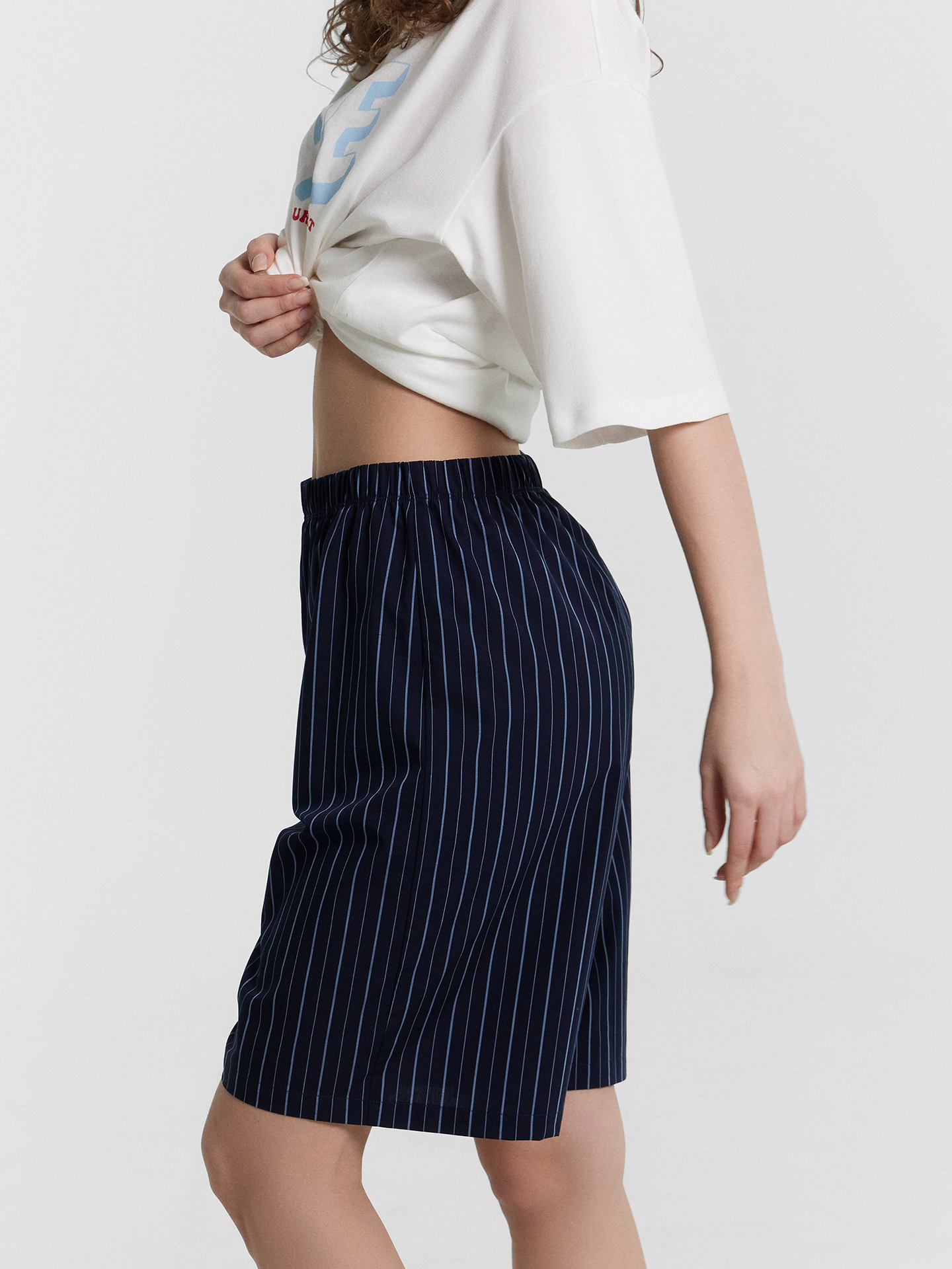 Пижама Mark Formelle (Марк Формэль) 592596/белый +голубая полоска на море - фото 7