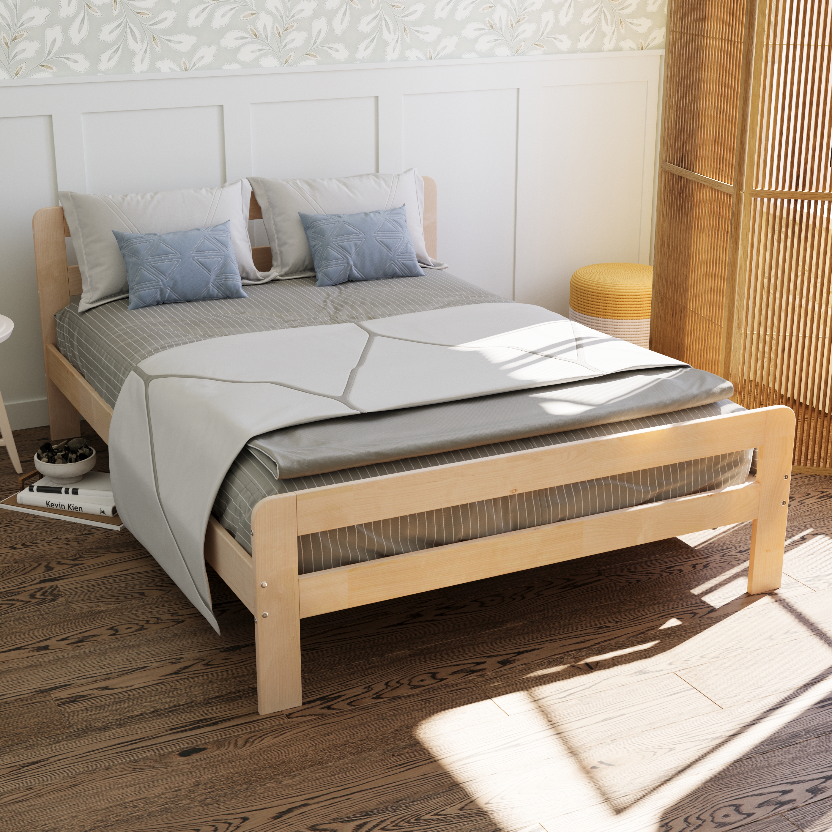 Кровать Alatoys (береза, белый, бежевый) - фото 8