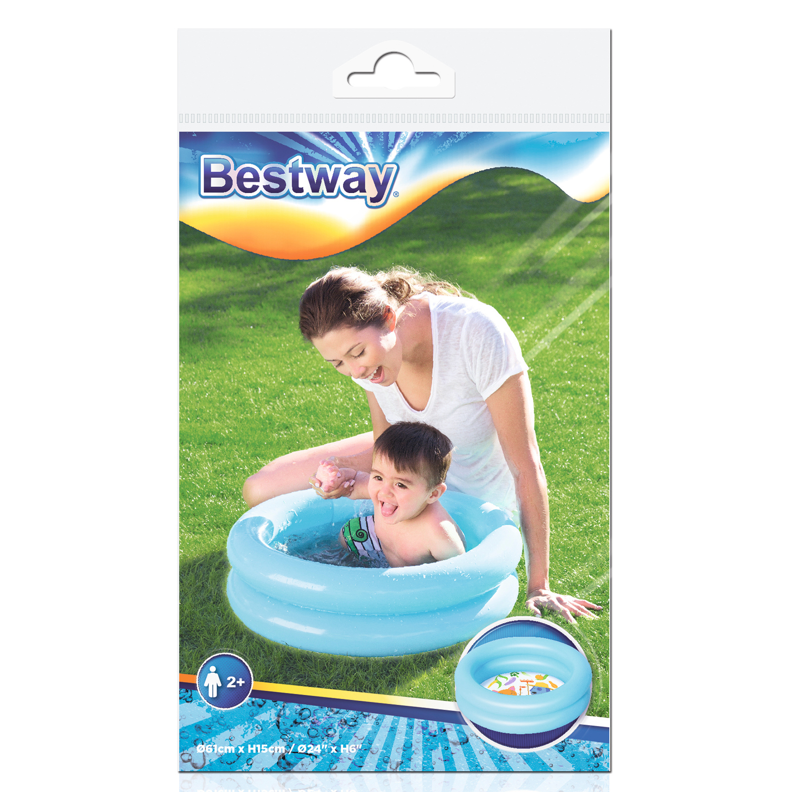 Бассейн надувной Bestway в ассортименте 51061 - фото 3