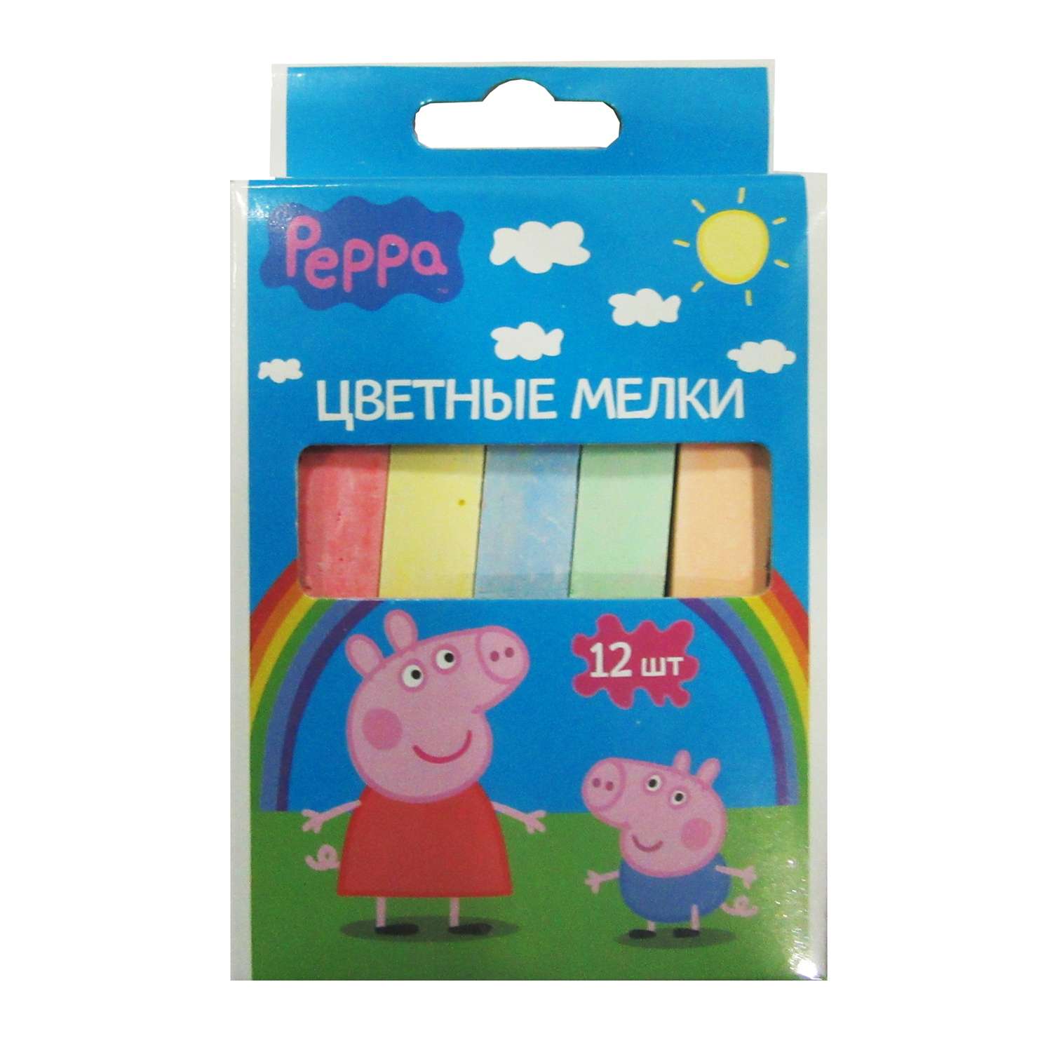 Мел сухой Intertoy 12 шт. - фото 1
