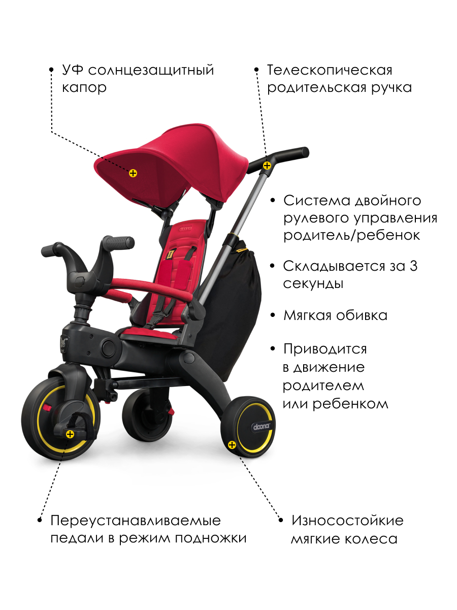 Трехколесный велосипед Doona 8 дюймов - фото 3