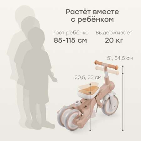 Трехколесный велосипед Happy Baby 8 дюймов