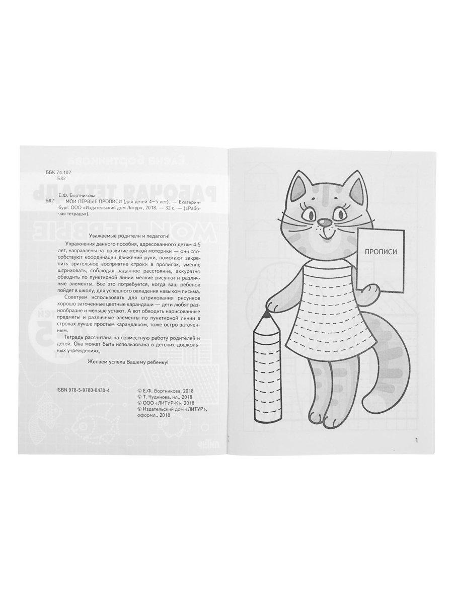 Рабочая тетрадь Литур Мои первые прописи 4-5 лет - фото 18