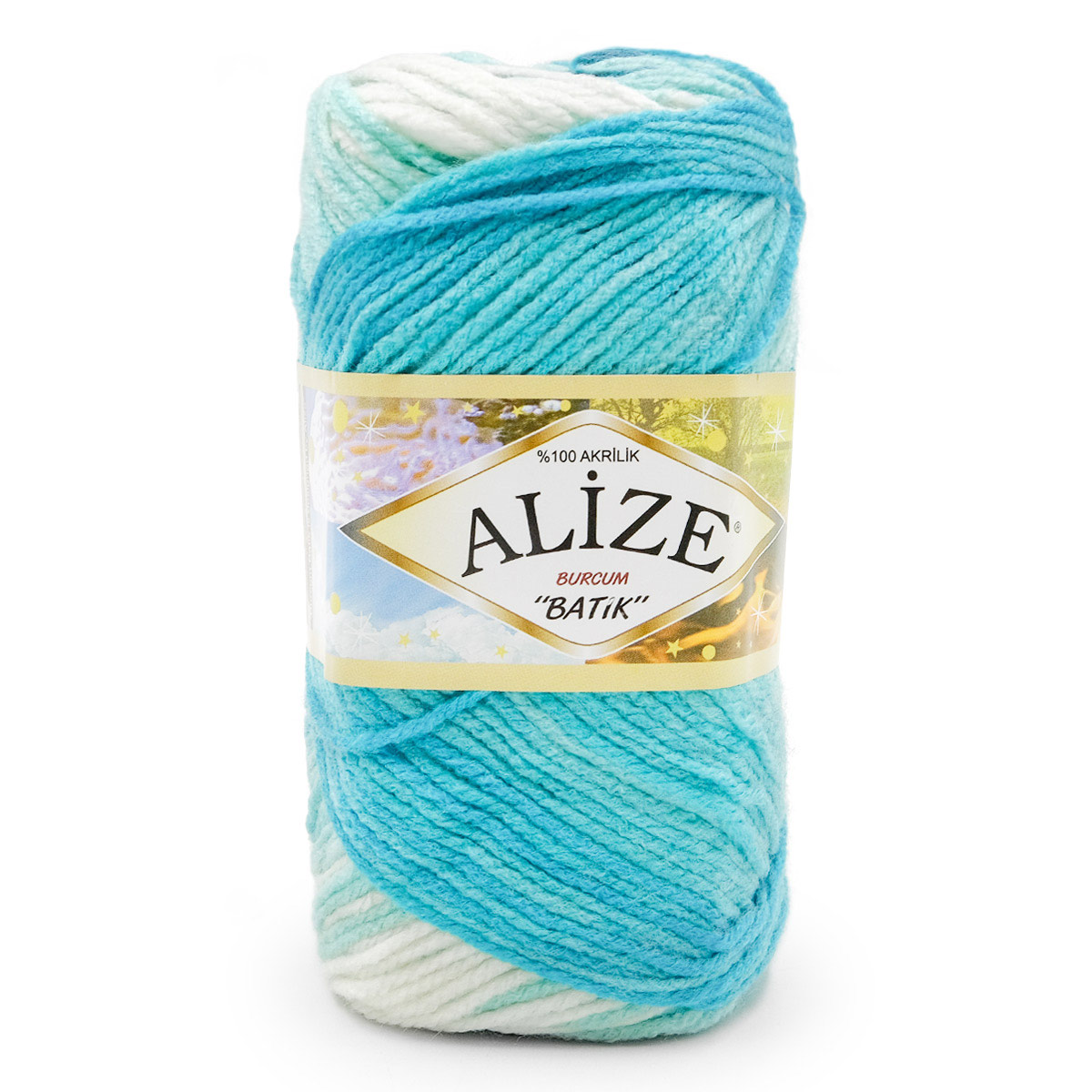 Пряжа Alize для вязания Burcum Batik 100 гр 210 м 5 мотков 1892 секционный - фото 6