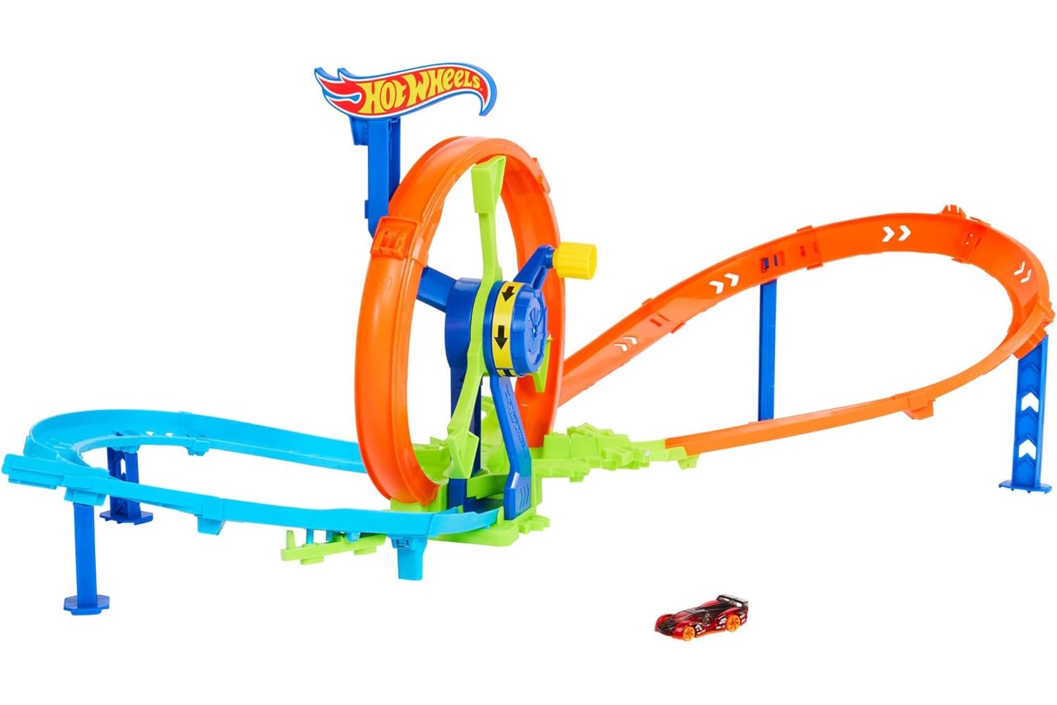 Трек Hot Wheels Колесо Кривошип Краш JBX65 - фото 1
