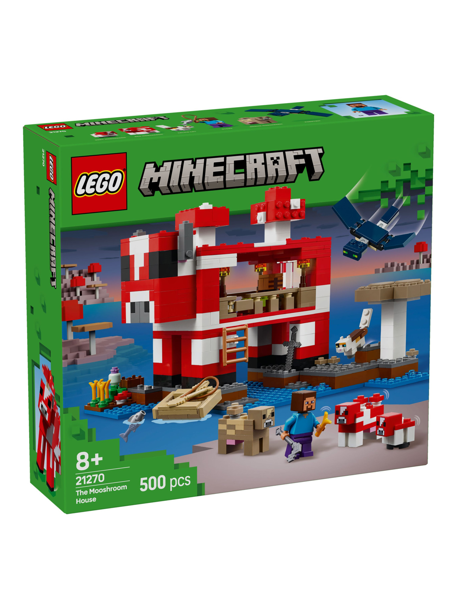 Конструктор LEGO Minecraft Грибной Дом 500 дет. - фото 1