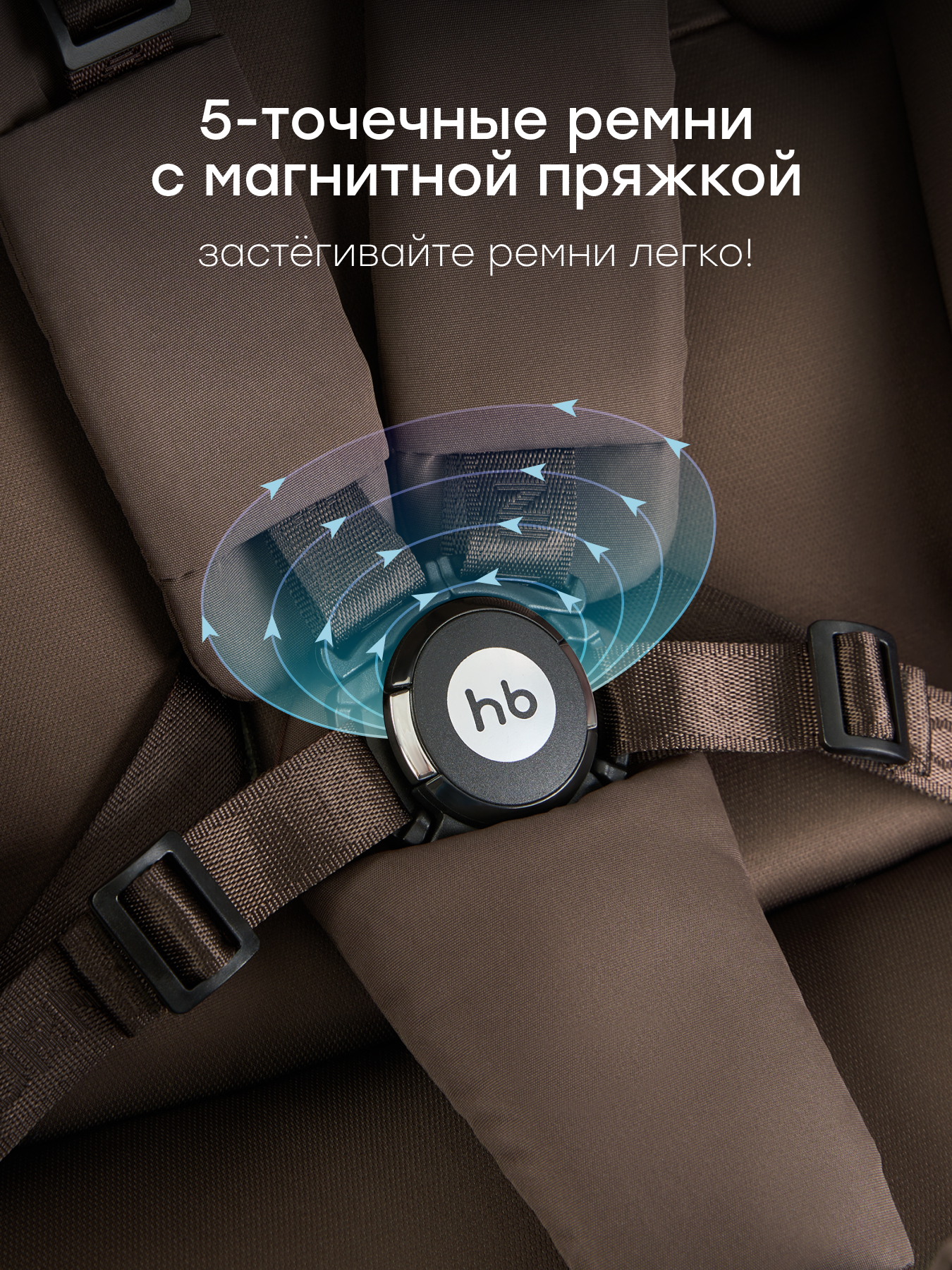 Коляска прогулочная Happy Baby Neez коричневый - фото 8