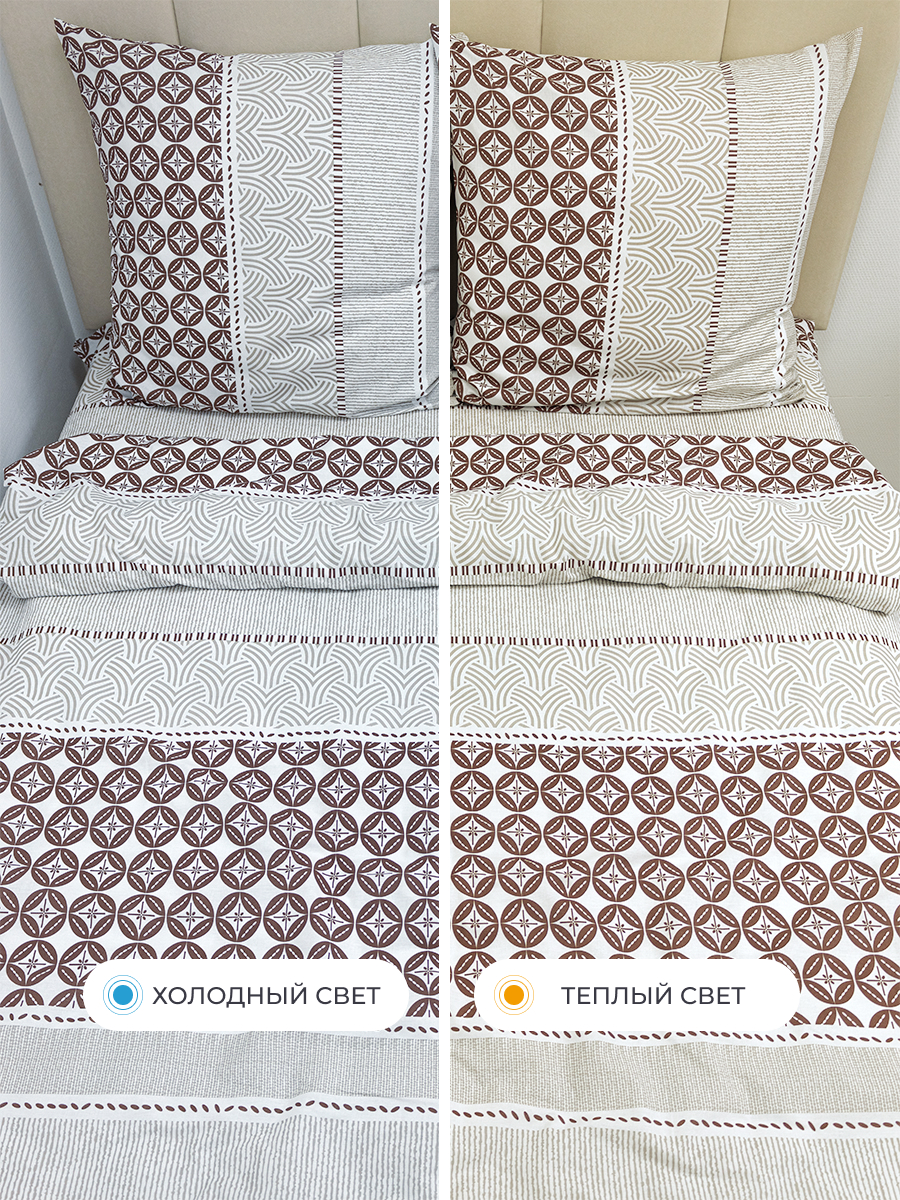 Комплект постельного белья BRAVO Кремат семейный 5 предм. - фото 9