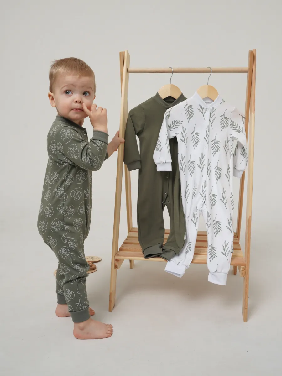 Комбинезон 3 шт Супер Пупс нбр/3пр/ком/сл/SK18хакилисточкиветочки - фото 16