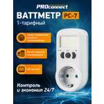Ваттметр PROconnect вертикальный 1-тарифный 16А