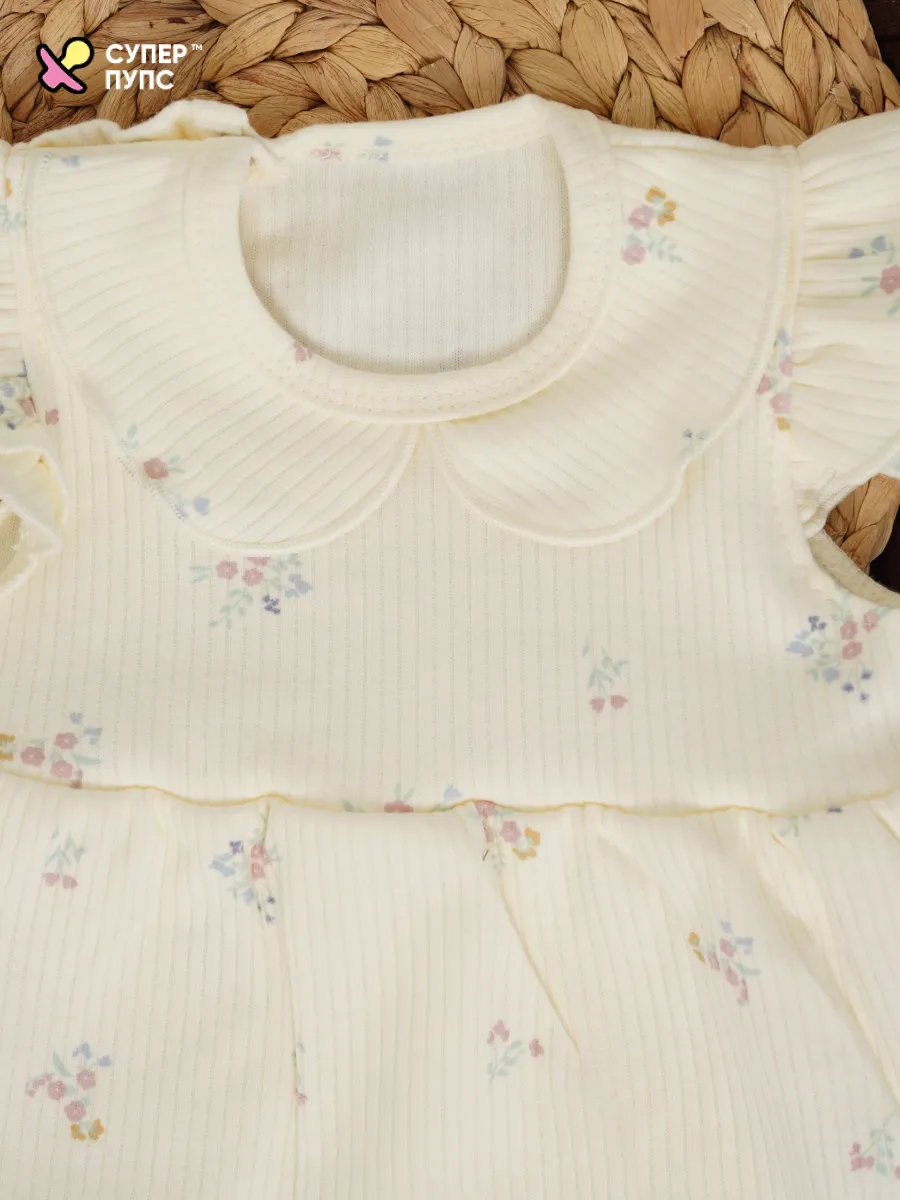 Боди-платье Супер Пупс бд/платье/2крыл/цветыпатруль - фото 8
