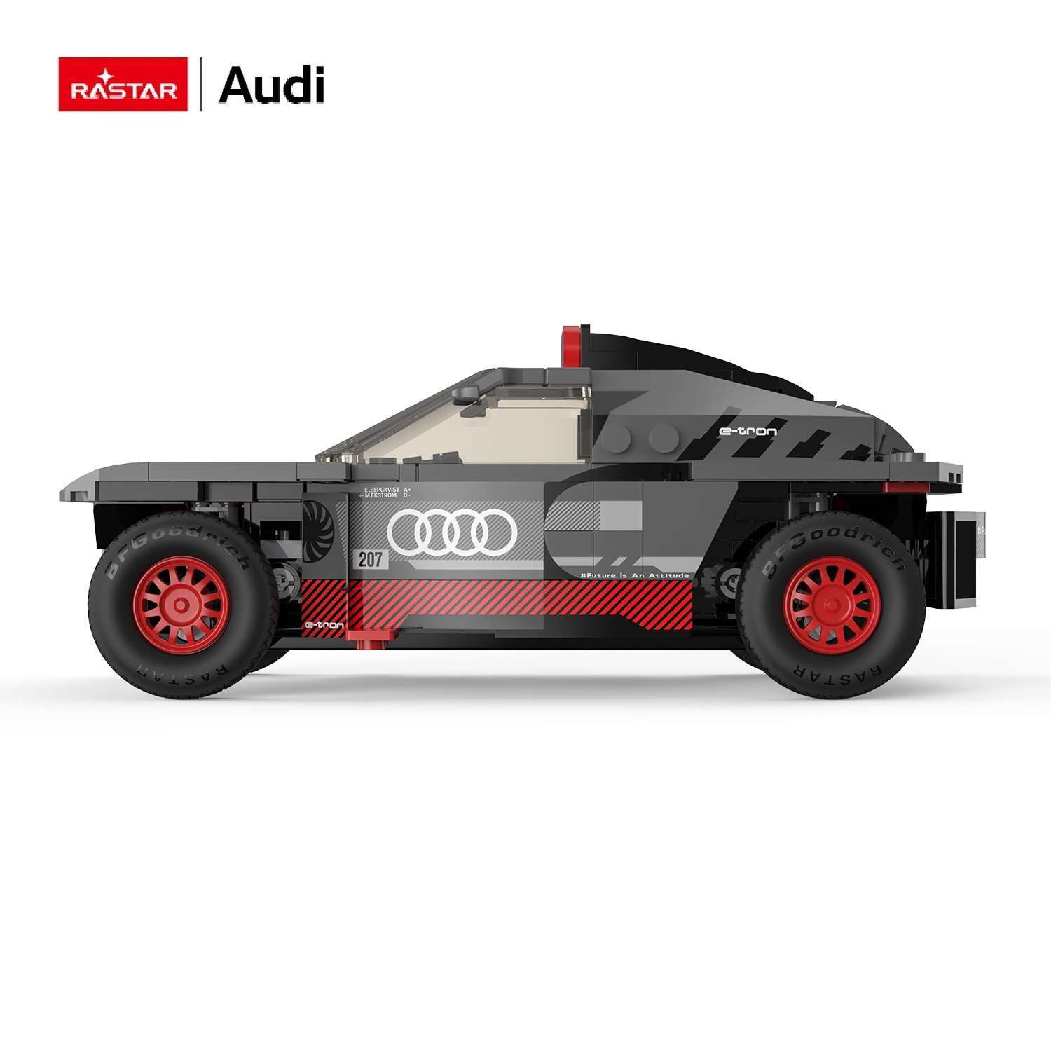 Конструктор Rastar Audi RS Q e-tron блочный - фото 10
