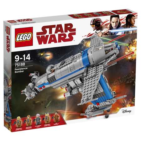 Конструктор LEGO Star Wars Бомбардировщик Сопротивления блочный
