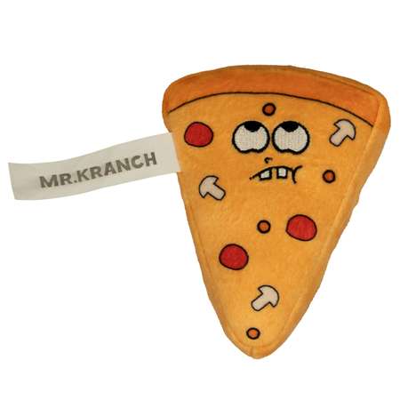 Игрушка для собак Mr.Kranch Кусочек пиццы с пищалкой 11см