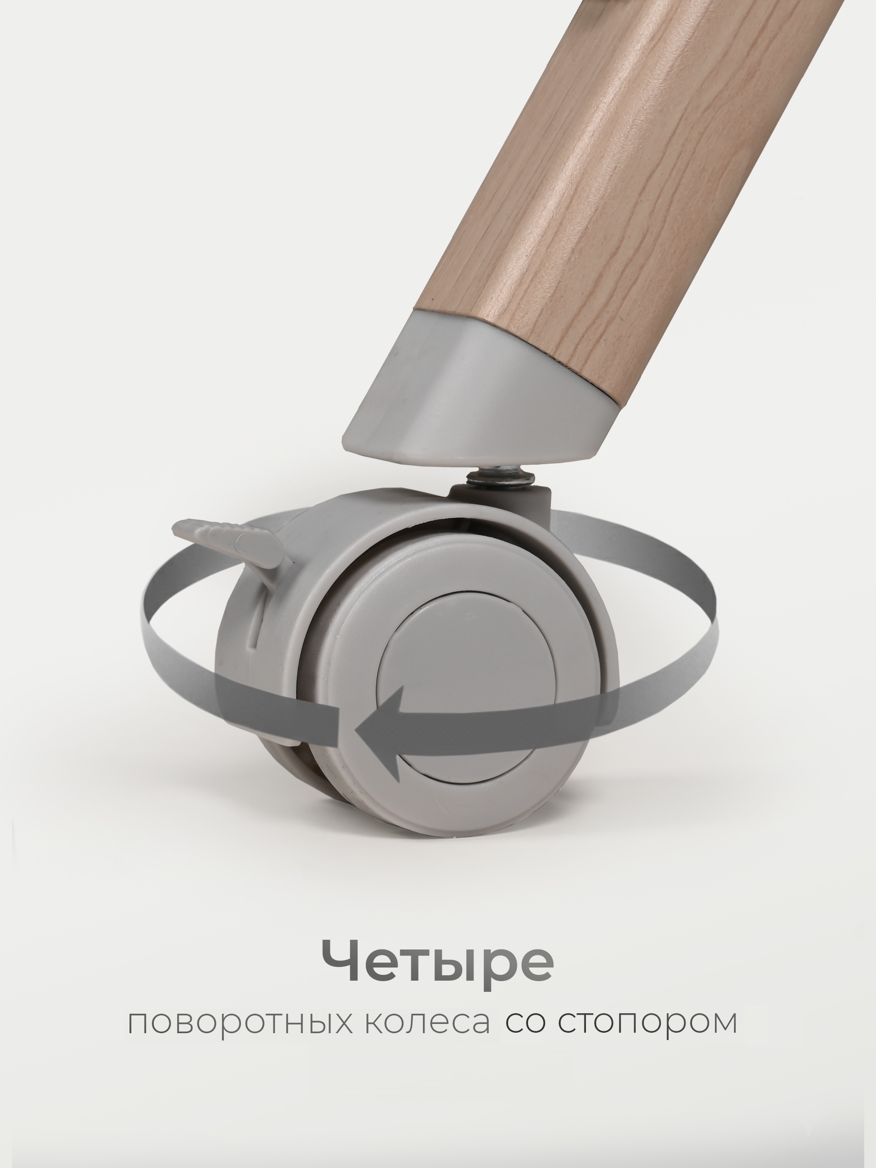 Детская кроватка Tomix Lummy, без маятника (серый) - фото 11