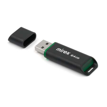 Флешка mirex Spacer 64 Гб USB2.0 чт до 25 Мб/с зап до 15 Мб/с Чёрная 10204221