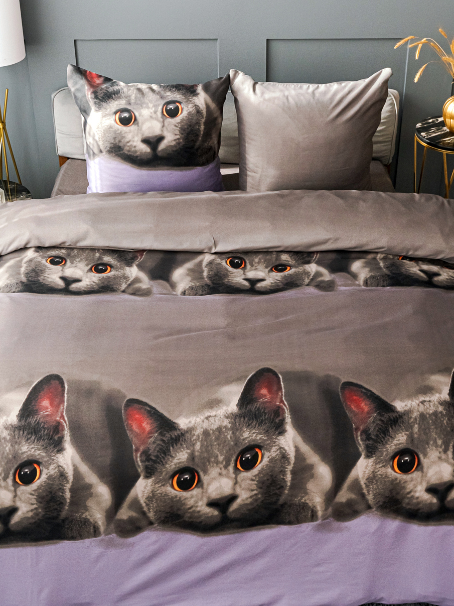 Комплект постельного белья PAVLine Котик двуспальный - фото 8