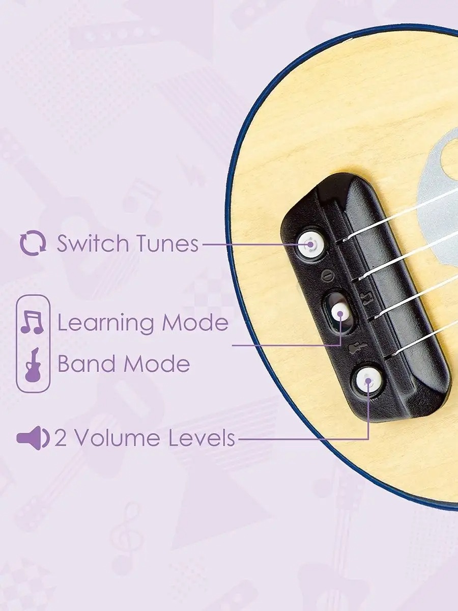 Игрушка музыкальная Hape Гитара музыкальная гитара - фото 16