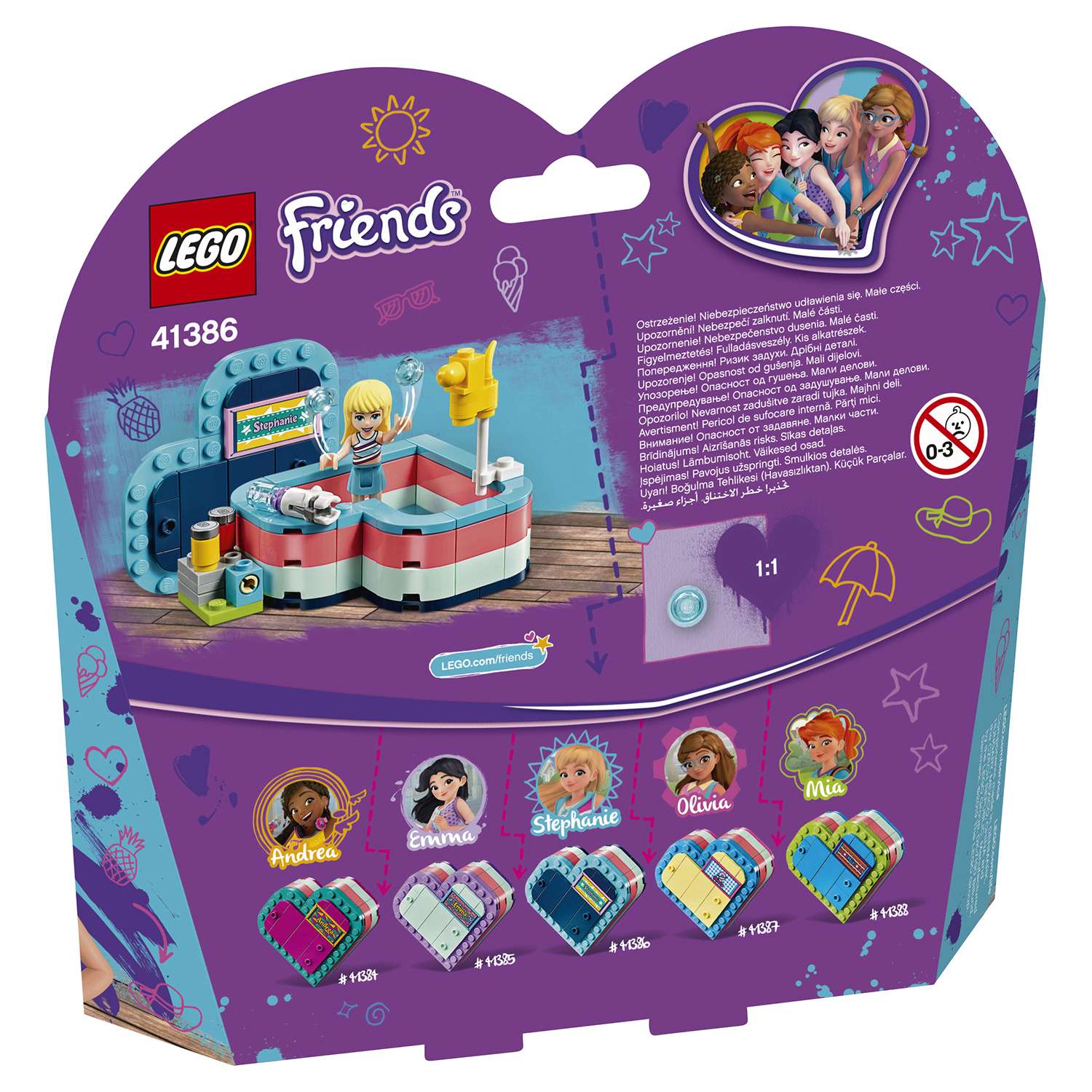 Конструктор LEGO Friends Летняя шкатулка Стефани блочный - фото 3