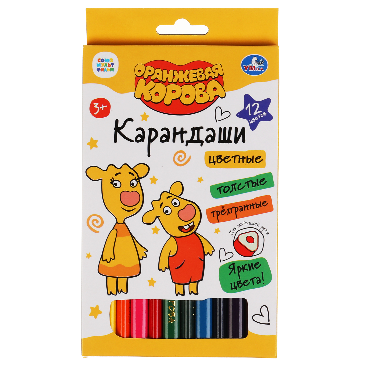 Карандаши цветные УМка 12 шт. - фото 1