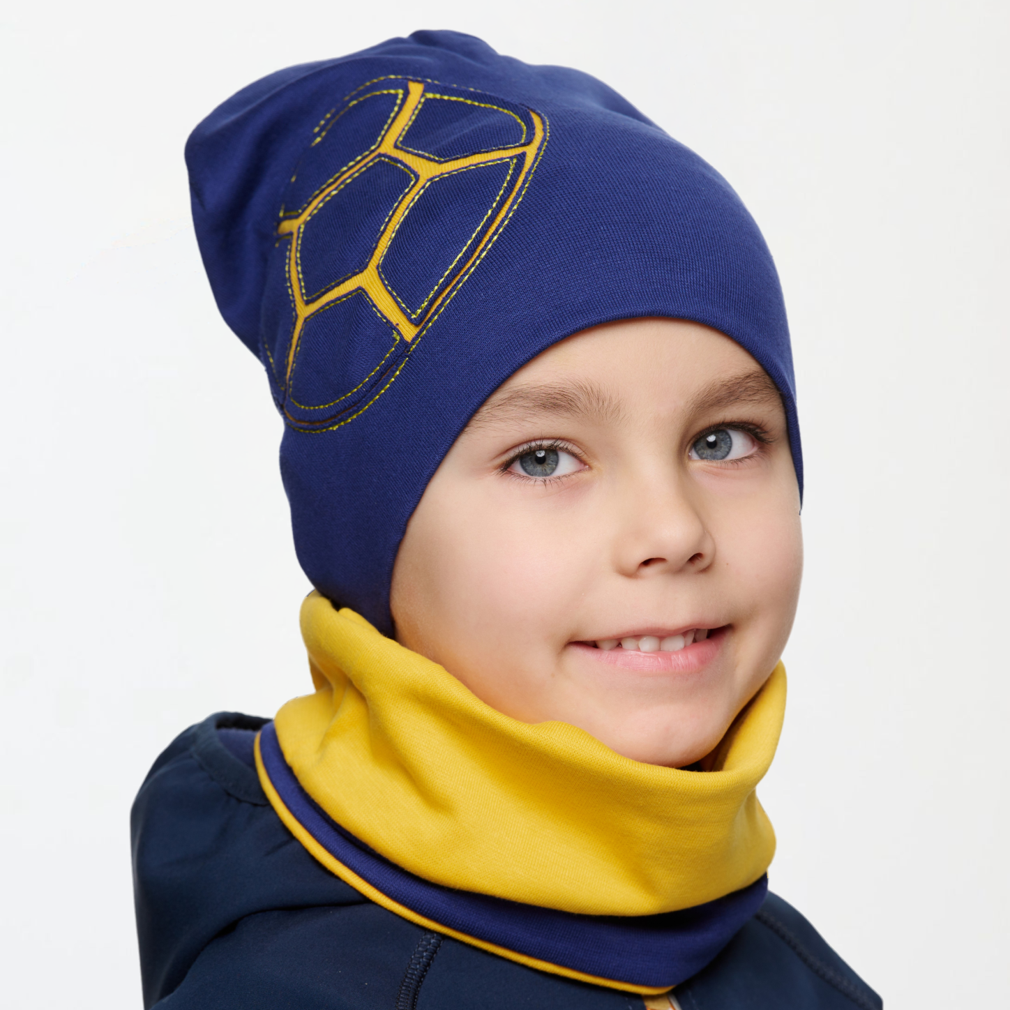 Шапка и снуд KUBRIO KU-H-08-F-na-yellow - фото 1