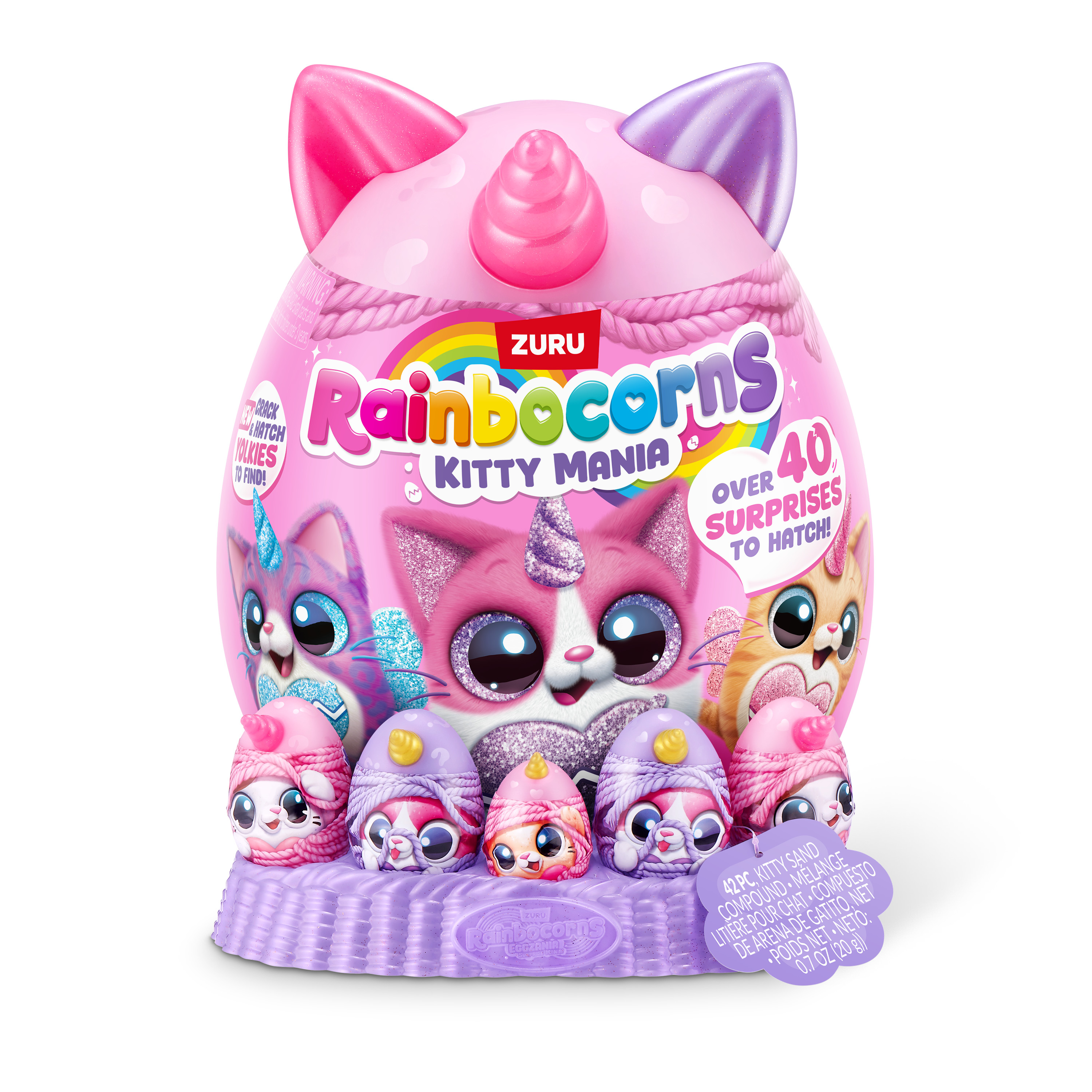 Игровой набор Zuru Rainbocorns Eggzania Kitty - фото 12