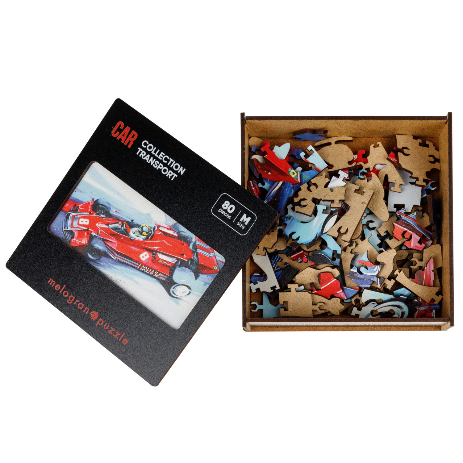 Пазл 1TOY Гоночный автомобиль деревянный - фото 3