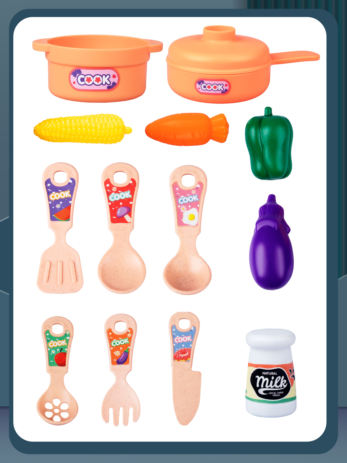 Игрушечная кухня AMORE BELLO с аксессуарами: 13 шт. - фото 4