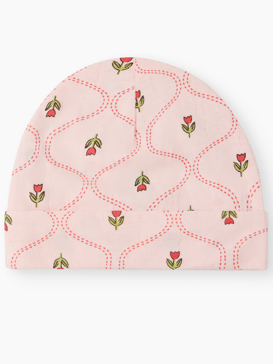 Шапочка 2 шт Happy Baby 90148-0_white-pink - фото 5